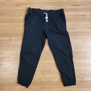 J. Crew Black Sweatpants with Elastic Cuffs and Tapered Fit